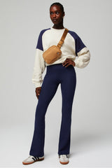 OASIS HIGH-WAIST KICK FLARE-SHORT