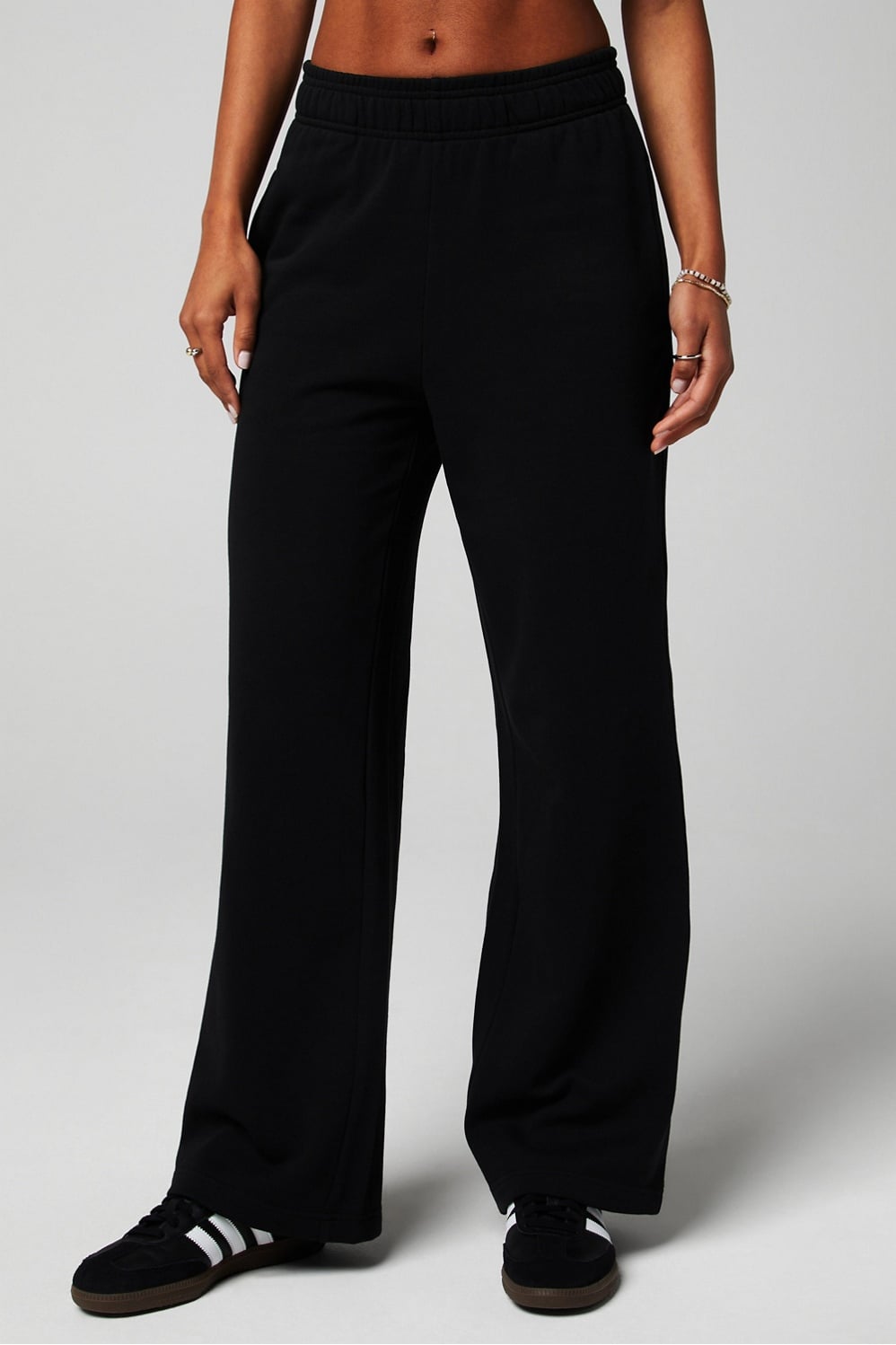 YEAR ROUND TERRY WIDE LEG SWEATPANT