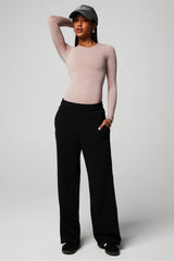 YEAR ROUND TERRY WIDE LEG SWEATPANT-SHORT