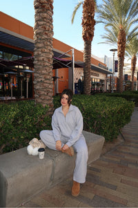 YEAR ROUND TERRY WIDE LEG SWEATPANT-SHORT