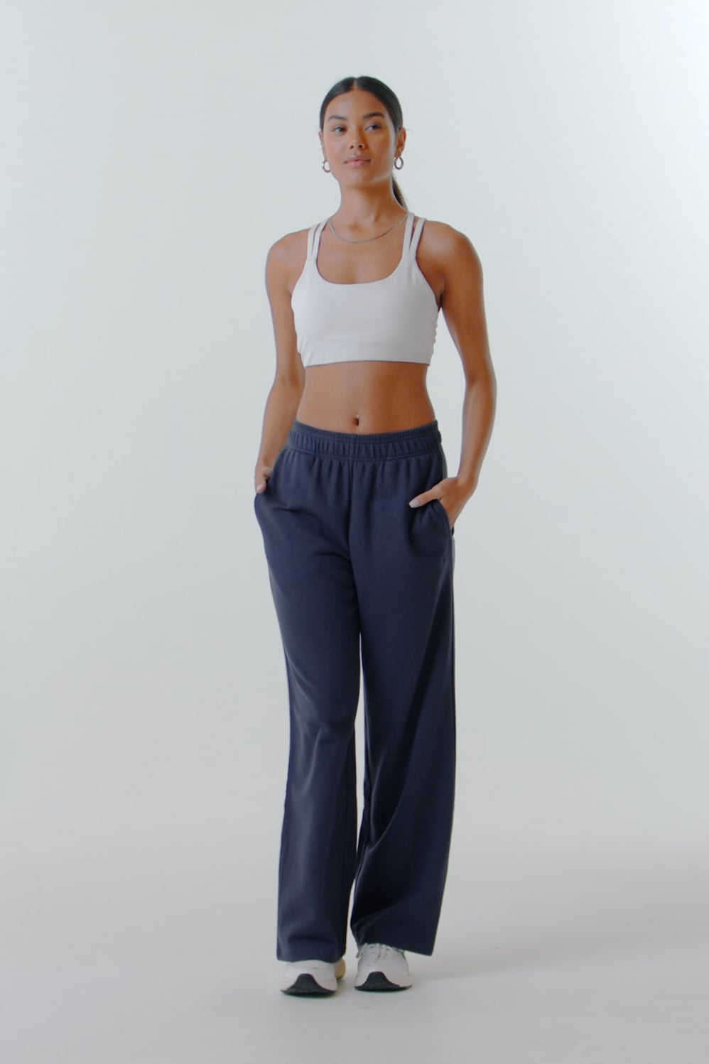YEAR ROUND TERRY WIDE LEG SWEATPANT-SHORT