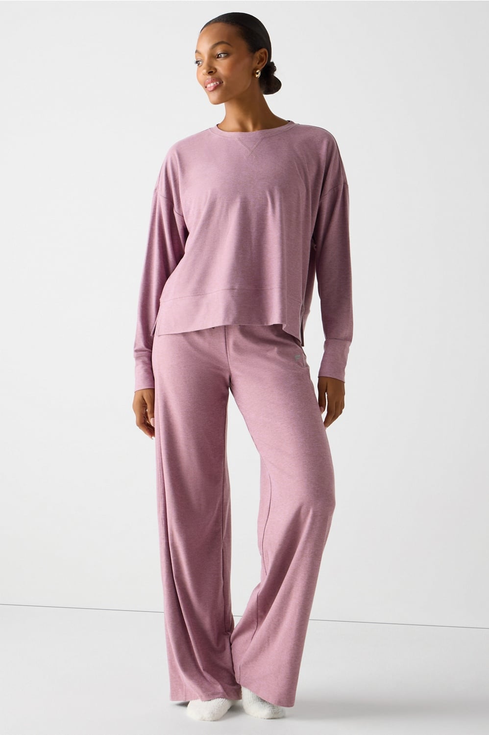 CLOUD JERSEY WIDE LEG PANT