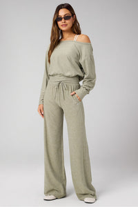 CLOUD JERSEY WIDE LEG PANT-SHORT