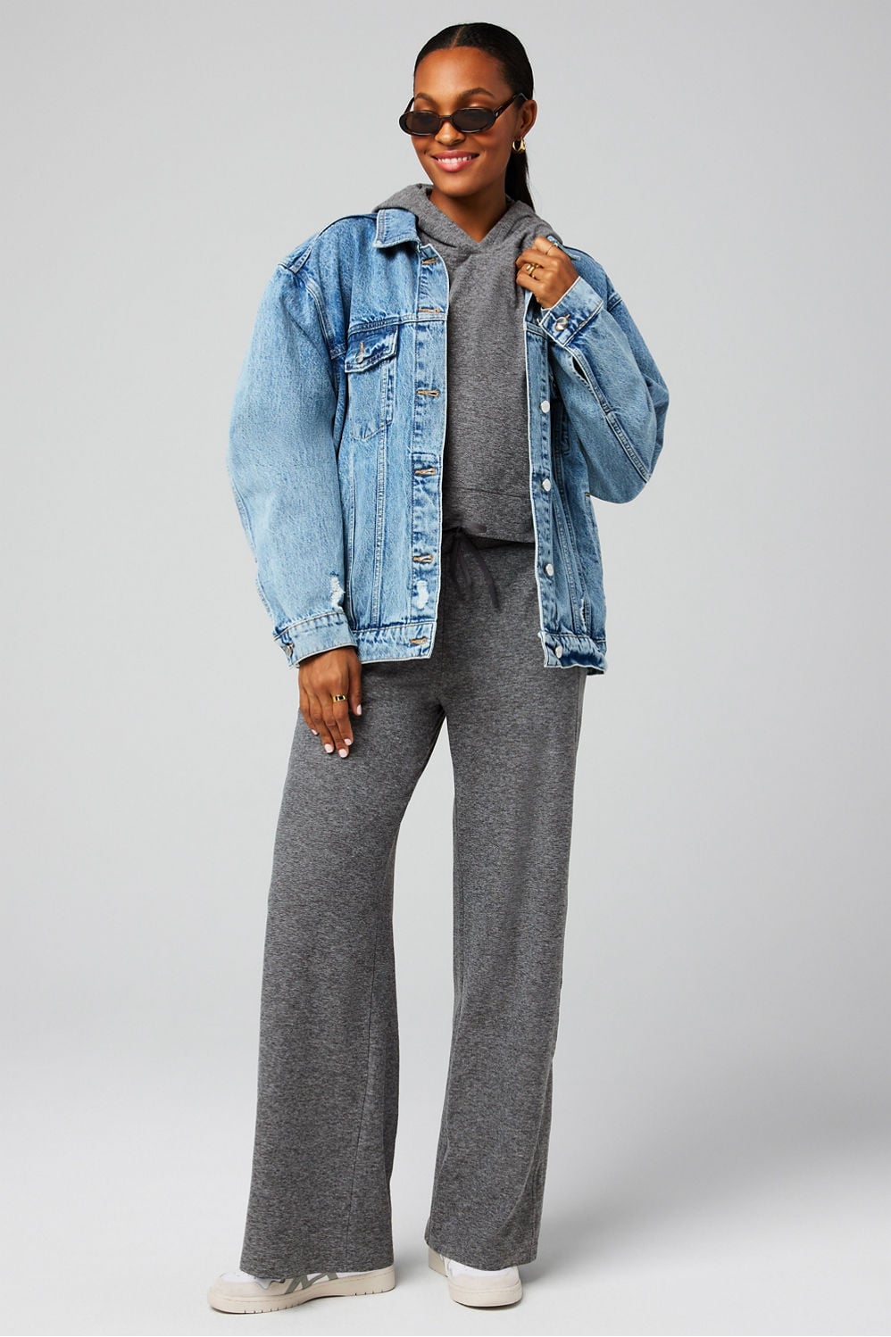 CLOUD JERSEY WIDE LEG PANT