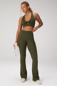 OASIS HIGH-WAISTED POCKETED KICK FLARE