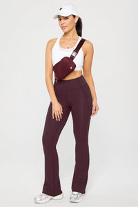 OASIS HIGH-WAISTED POCKETED KICK FLARE - SHORT