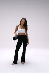 OASIS HIGH-WAISTED POCKETED KICK FLARE
