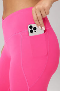 OASIS HIGH-WAISTED CROSSOVER FLARE - SHORT