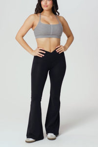 OASIS HIGH-WAISTED CROSSOVER FLARE