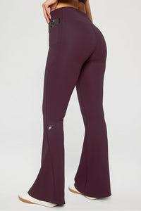 OASIS HIGH-WAISTED CROSSOVER FLARE - SHORT