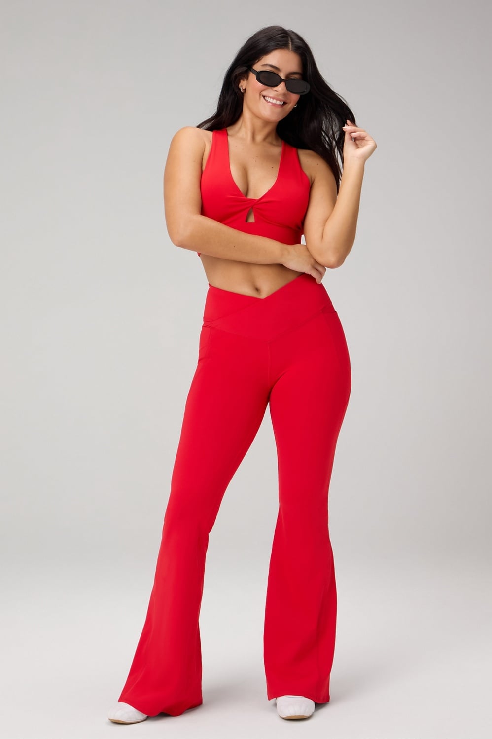 OASIS HIGH-WAISTED CROSSOVER FLARE