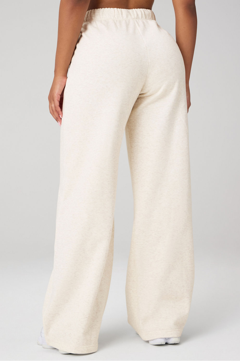 COZY FLEECE WIDE LEG SWEATPANT-SHORT