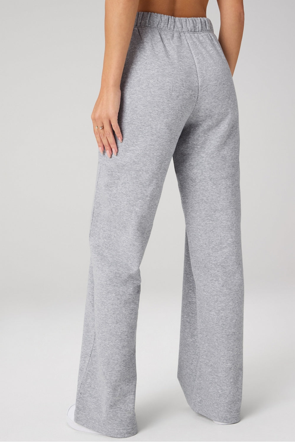 COZY FLEECE WIDE LEG SWEATPANT-SHORT