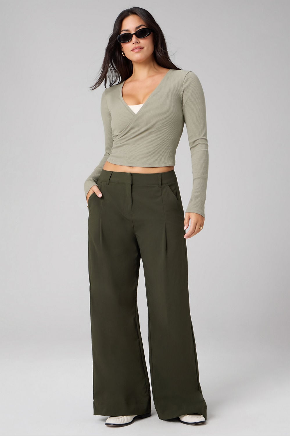 EVERYDAY WIDE LEG TROUSER - SHORT