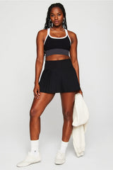 HOT SHOT PLEATED ULTRA MINI SKIRT