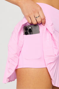 HOT SHOT PLEATED ULTRA MINI SKIRT