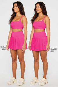 HOT SHOT PLEATED ULTRA MINI SKIRT