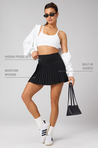 HOT SHOT PLEATED CLASSIC MINI SKIRT