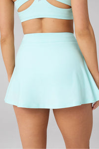HEATHERFLEX HIGH-WAISTED MINI SKIRT