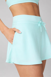 HEATHERFLEX HIGH-WAISTED MINI SKIRT