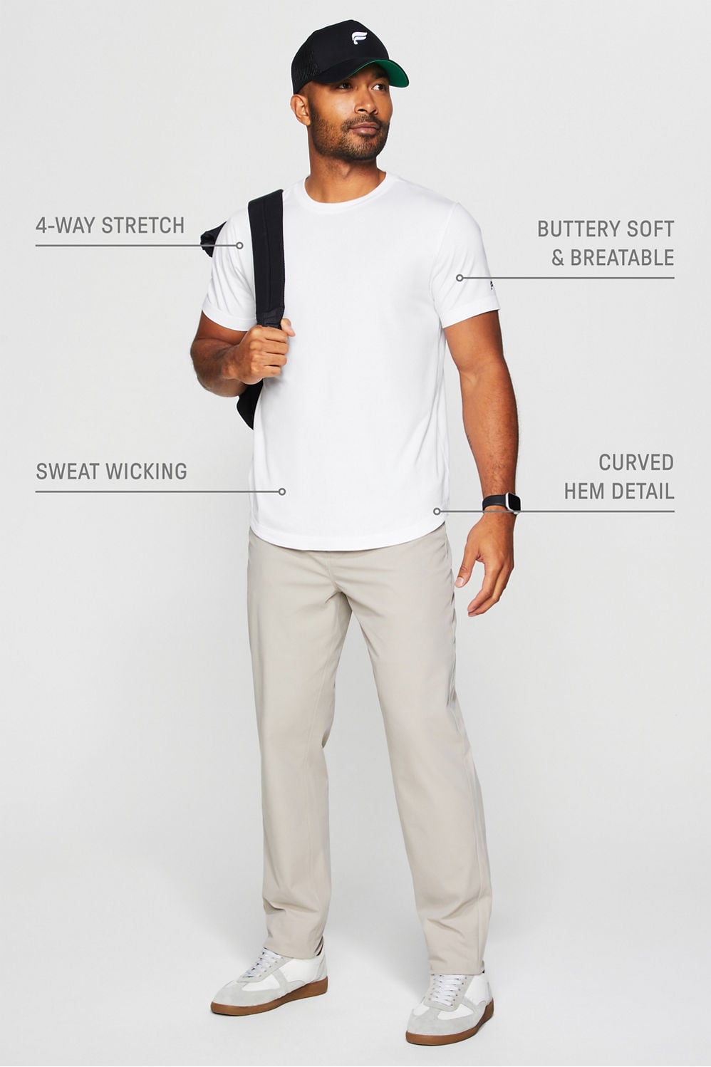 THE 24-7 TEE CURVED HEM