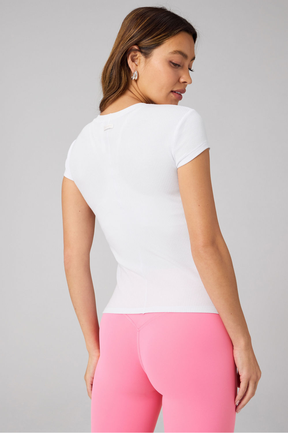 MODAL RIB SHORT-SLEEVE TOP