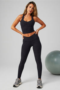 HEATHERFLEX ANYWHERE CROPPED BUILT-IN BRA TANK