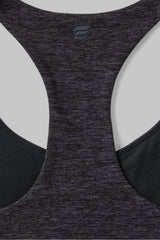 HEATHERFLEX ANYWHERE CROPPED BUILT-IN BRA TANK