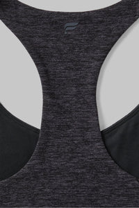HEATHERFLEX ANYWHERE CROPPED BUILT-IN BRA TANK