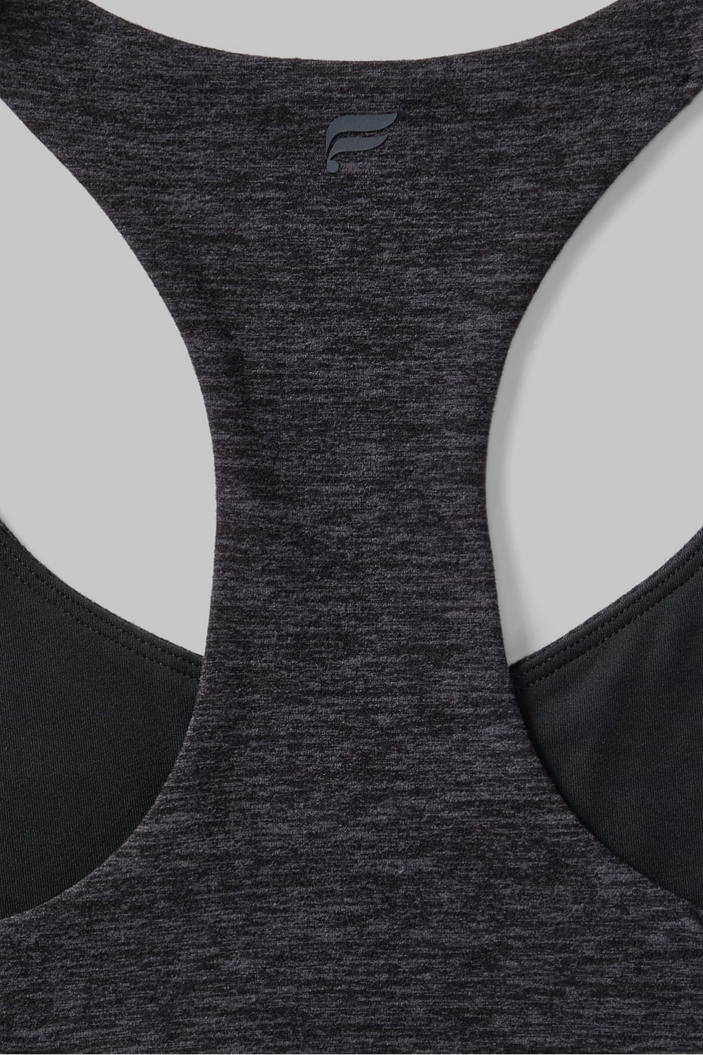 HEATHERFLEX ANYWHERE CROPPED BUILT-IN BRA TANK