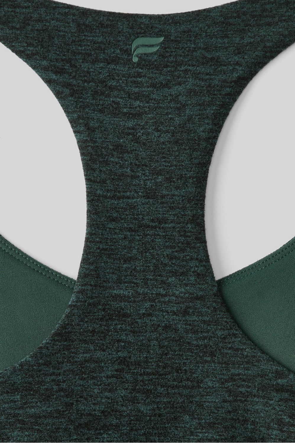 HEATHERFLEX ANYWHERE CROPPED BUILT-IN BRA TANK