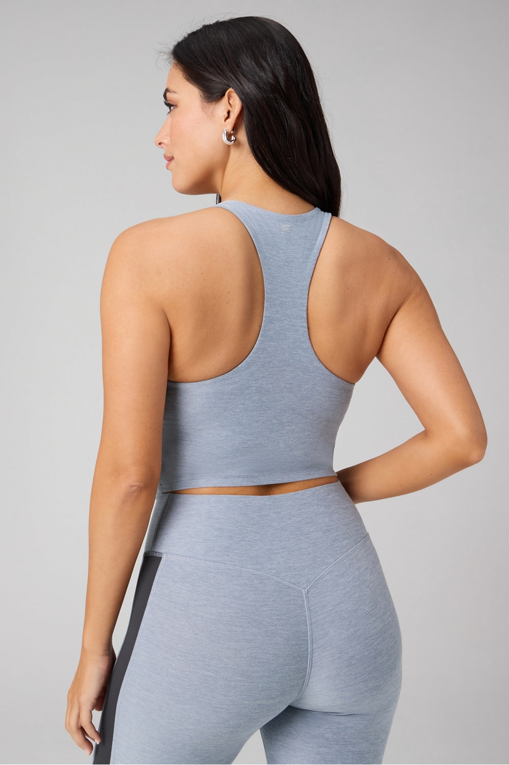 HEATHERFLEX ANYWHERE CROPPED BUILT-IN BRA TANK