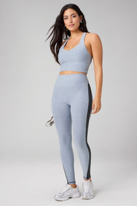 HEATHERFLEX ANYWHERE CROPPED BUILT-IN BRA TANK