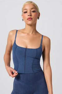 DENIM LOOK BUILT-IN BRA CAMI
