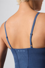 DENIM LOOK BUILT-IN BRA CAMI
