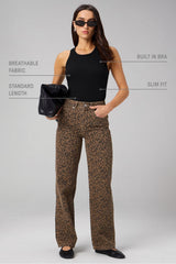 MODAL RIB HIGH NECK BUILT-IN BRA TANK