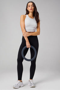 MODAL RIB HIGH NECK BUILT-IN BRA TANK