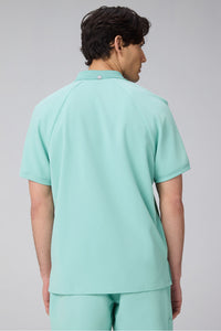 ALL-DAY SCRUB ZIP POLO