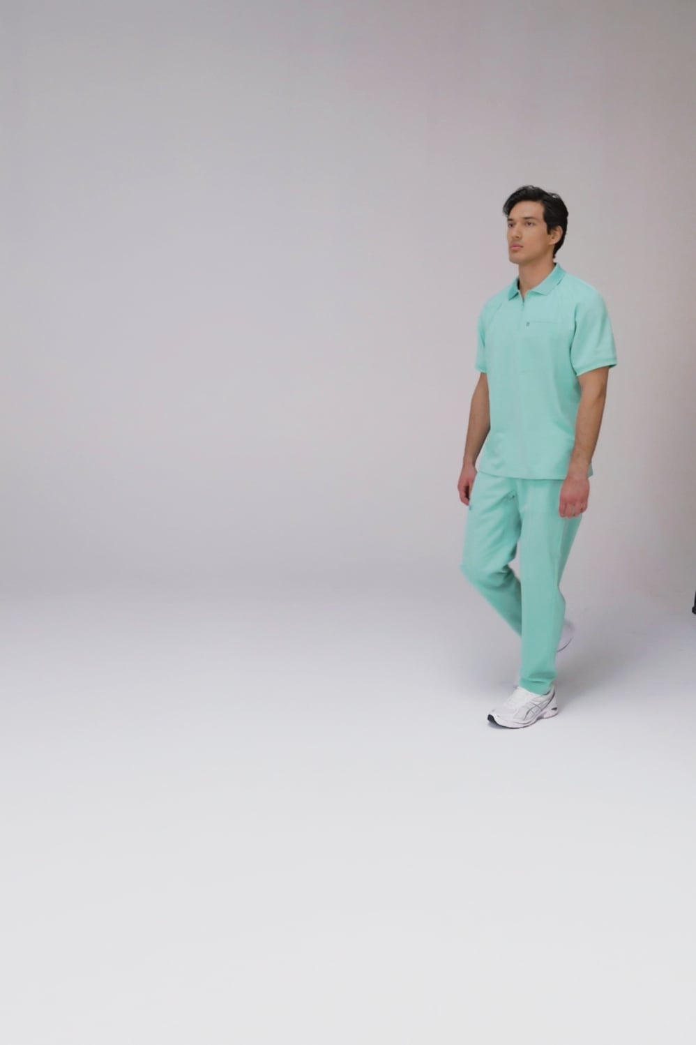 ALL-DAY SCRUB ZIP POLO