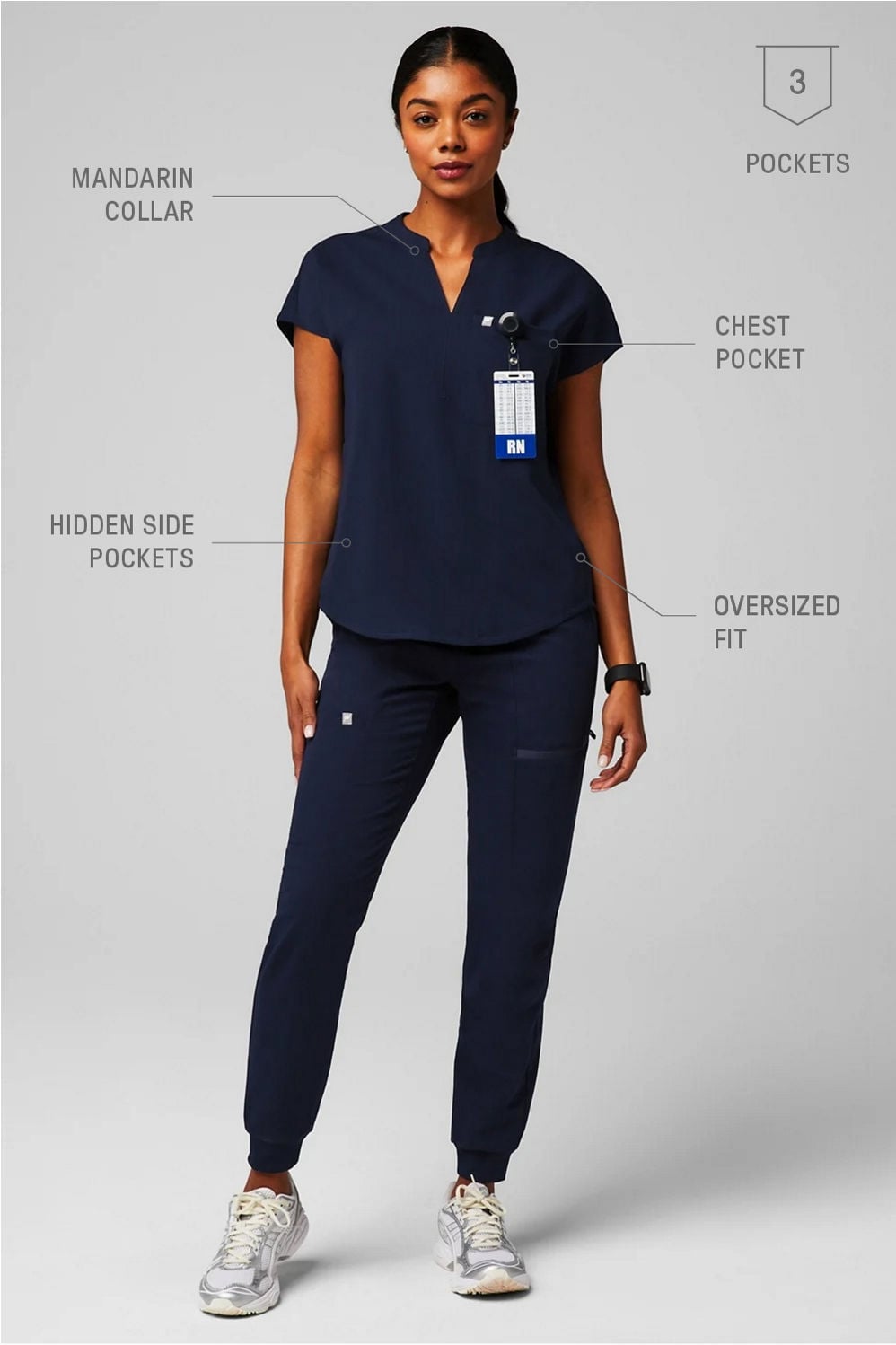 EVOLVE SCRUB TOP