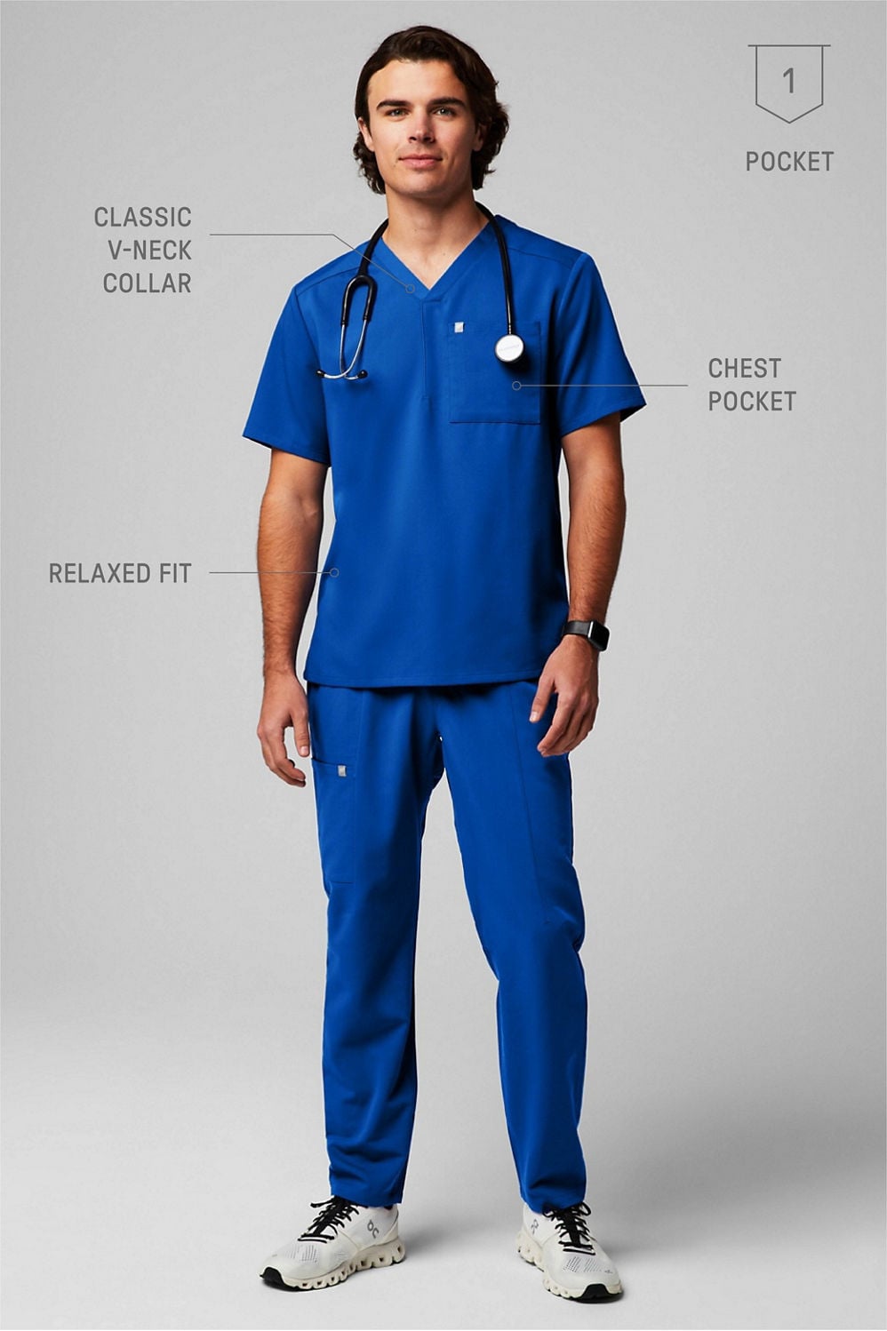 Helix Scrub Top