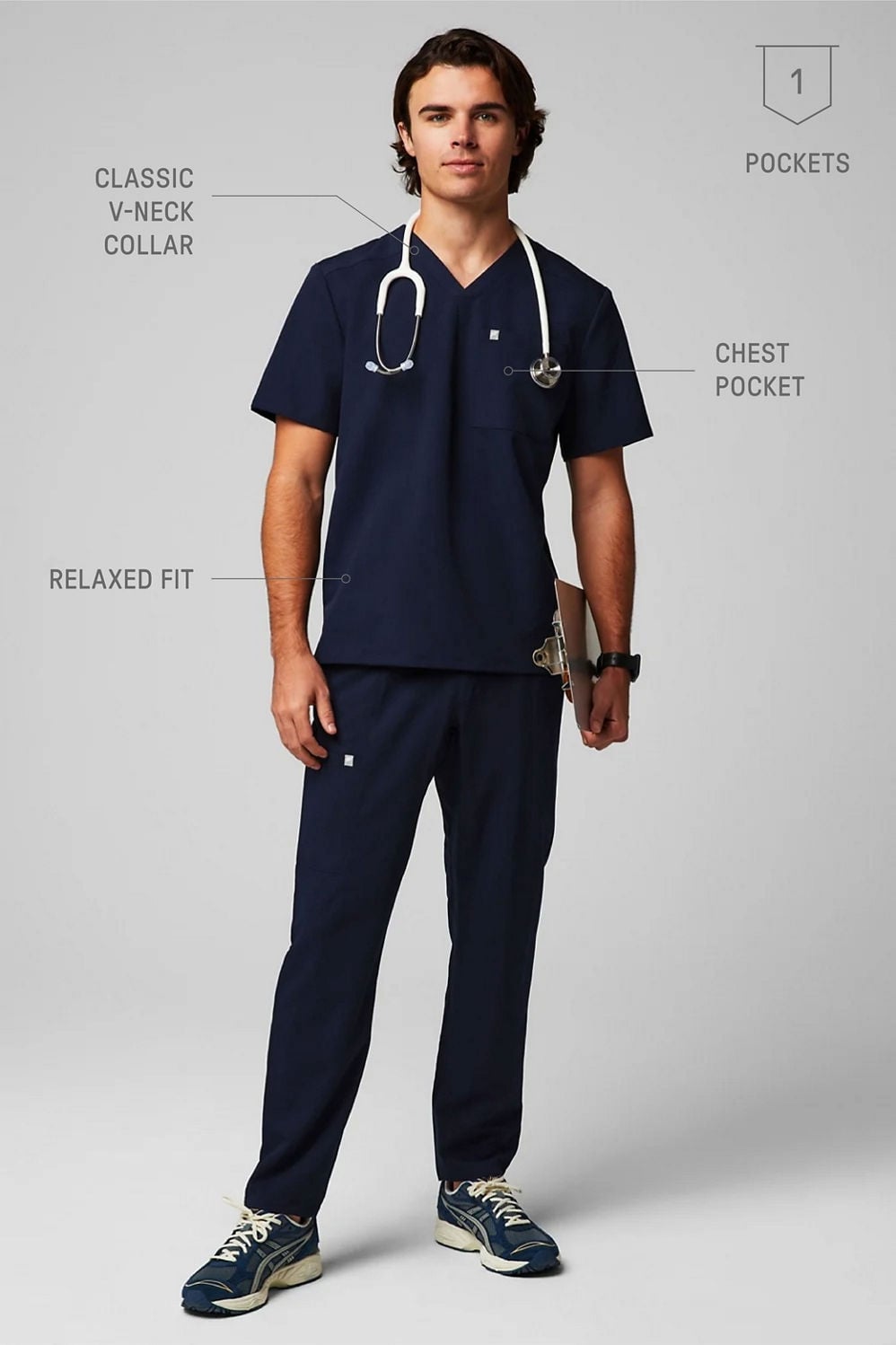 Helix Scrub Top