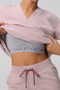 360 Built-In Bra Scrub Top